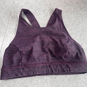lululemon athletica Deep Purple Patterned High-Support Sports Bra